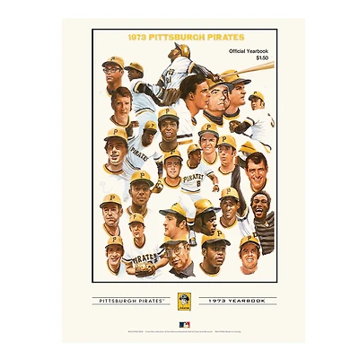 Pittsburgh Pirates 12" x 16" 1973 Program Cover Art Print