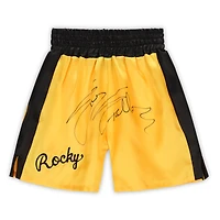 Sylvester Stallone Rocky III Autographed Yellow Boxing Trunks