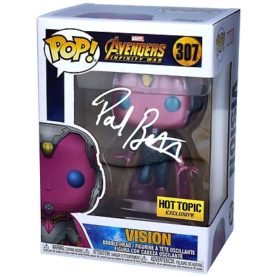 Paul Bettany Marvel Autographed Vision #307 Funko Pop!