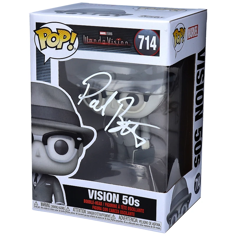Paul Bettany Marvel Autographed Vision #714 Funko Pop!