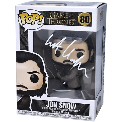 Kit Harington Game of Thrones Autographed Jon Snow Season 8 #80 Funko Pop!