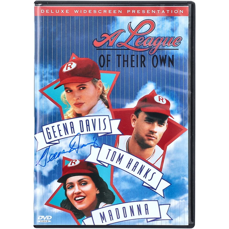 Geena Davis A League Of Their Own Autographed DVD Cover