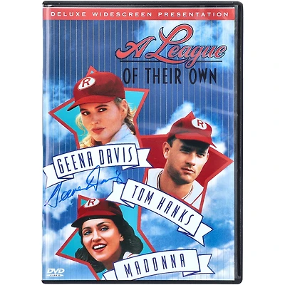 Geena Davis A League Of Their Own Autographed DVD Cover