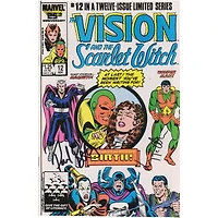 Paul Bettany & Elizabeth Olsen Marvel Autographed WandaVision Comic Book