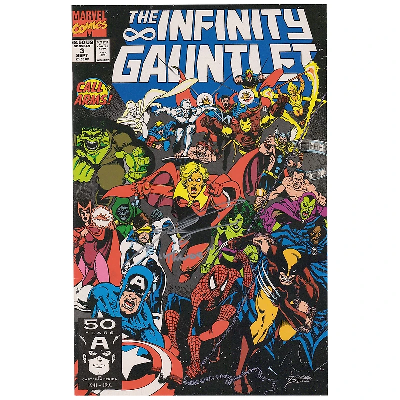 Josh Brolin Autographed Avengers Comic #3 with "Thanos" Inscription