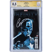 Chris Evans Captain America Autographed Infinity #1 Second Printing Comic Book - CGC Graded 8.5