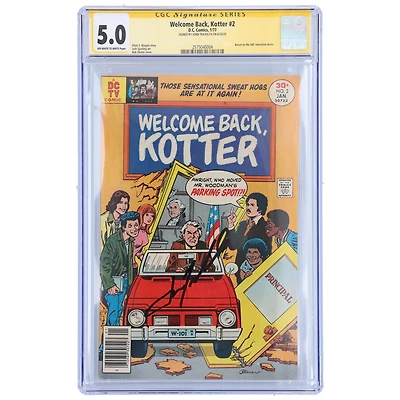 John Travolta Welcome Back, Kotter Autographed Blue Comic Book