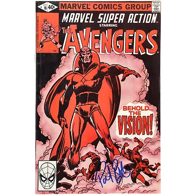 Paul Bettany Marvel Autographed Red Vision Comic