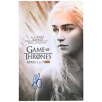 Emilia Clarke Game of Thrones Autographed 11" x 17" Poster