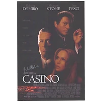 Robert De Niro Autographed 27" x 40" Casino Full-Size Movie Poster