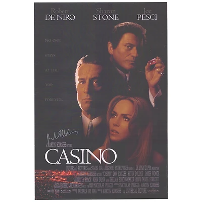 Robert De Niro Autographed 27" x 40" Casino Full-Size Movie Poster