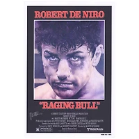 Robert De Niro Autographed 27" x 40" Raging Bull Full-Size Movie Poster