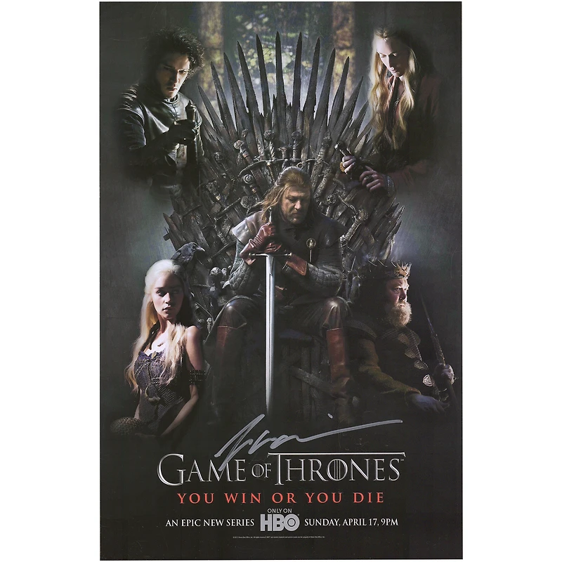 Peter Dinklage Game of Thrones Autographed 11" x 17" Movie Poster