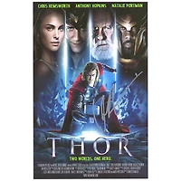 Chris Hemsworth Thor Autographed 11" x 17" Movie Poster