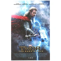 Chris Hemsworth Thor: The Dark World Autographed 11" x 17" Movie Poster