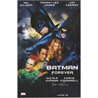 Val Kilmer Batman Forever Autographed 11 x 17 Movie Poster