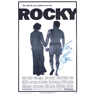 Sylvester Stallone Rocky Autographed 24" x 36" Movie Poster