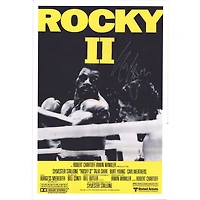 Sylvester Stallone Rocky II Autographed 24" x 36" Movie Poster