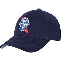 Men's American Needle Navy Pabst Blue Ribbon Roscoe Corduroy Adjustable Hat