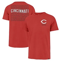Men's '47 Red Cincinnati Reds Hang Back Franklin T-Shirt