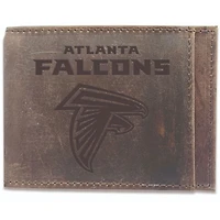 Brown Atlanta Falcons Bifold Leather Wallet
