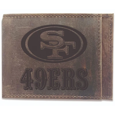 Brown San Francisco 49ers Bifold Leather Wallet