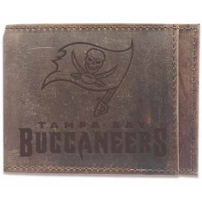 Brown Tampa Bay Buccaneers Bifold Leather Wallet