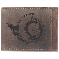 Brown Ottawa Senators Bifold Leather Wallet