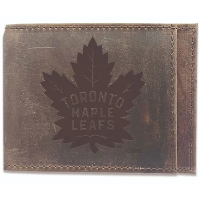 Brown Toronto Maple Leafs Bifold Leather Wallet