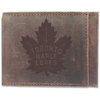 Brown Toronto Maple Leafs Bifold Leather Wallet