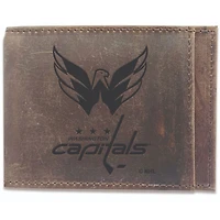 Brown Washington Capitals Bifold Leather Wallet