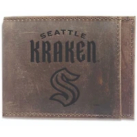 Brown Seattle Kraken Bifold Leather Wallet