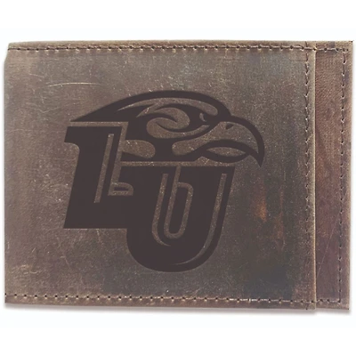 Brown Liberty Flames Bifold Leather Wallet