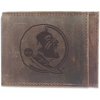 Brown Florida State Seminoles Bifold Leather Wallet