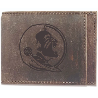 Brown Florida State Seminoles Bifold Leather Wallet