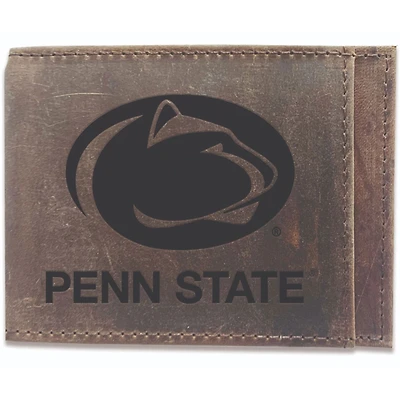 Brown Penn State Nittany Lions Bifold Leather Wallet