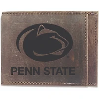Brown Penn State Nittany Lions Bifold Leather Wallet