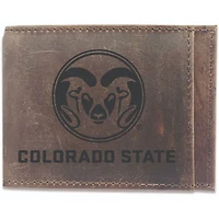 Brown Colorado State Rams Bifold Leather Wallet