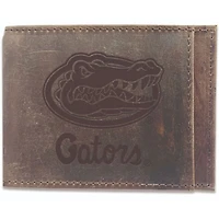 Brown Florida Gators Bifold Leather Wallet