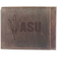 Brown Arizona State Sun Devils Bifold Leather Wallet