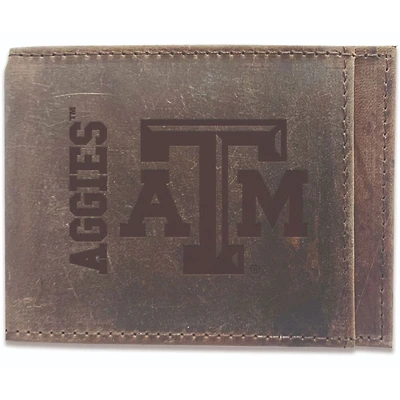 Brown Texas A&M Aggies Bifold Leather Wallet