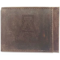 Brown Appalachian State Mountaineers Bifold Leather Wallet