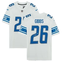 Jahmyr Gibbs Detroit Lions Autographed White Nike Vapor F.U.S.E Jersey