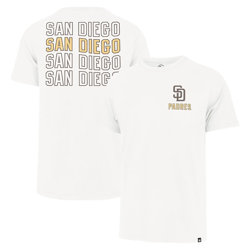 Men's '47 Cream San Diego Padres Hang Back Franklin T-Shirt