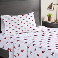 Kansas City Chiefs Three-Piece Twin Sheet Set