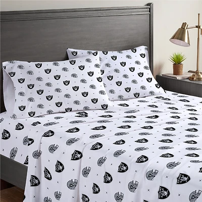 Las Vegas Raiders Four-Piece Full Sheet Set