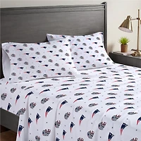 New England Patriots Four-Piece Queen Sheet Set