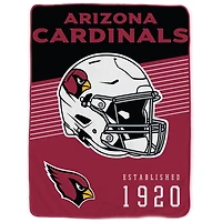 Arizona Cardinals 60" x 80" Helmet Stripes Royal Plush Blanket