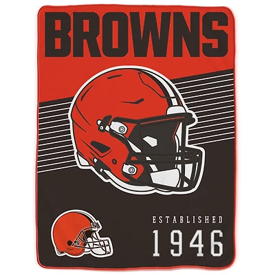 Cleveland Browns 60" x 80" Helmet Stripes Royal Plush Blanket