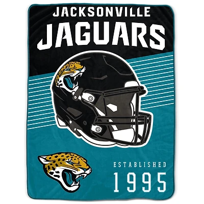 Jacksonville Jaguars 60" x 80" Helmet Stripes Royal Plush Blanket